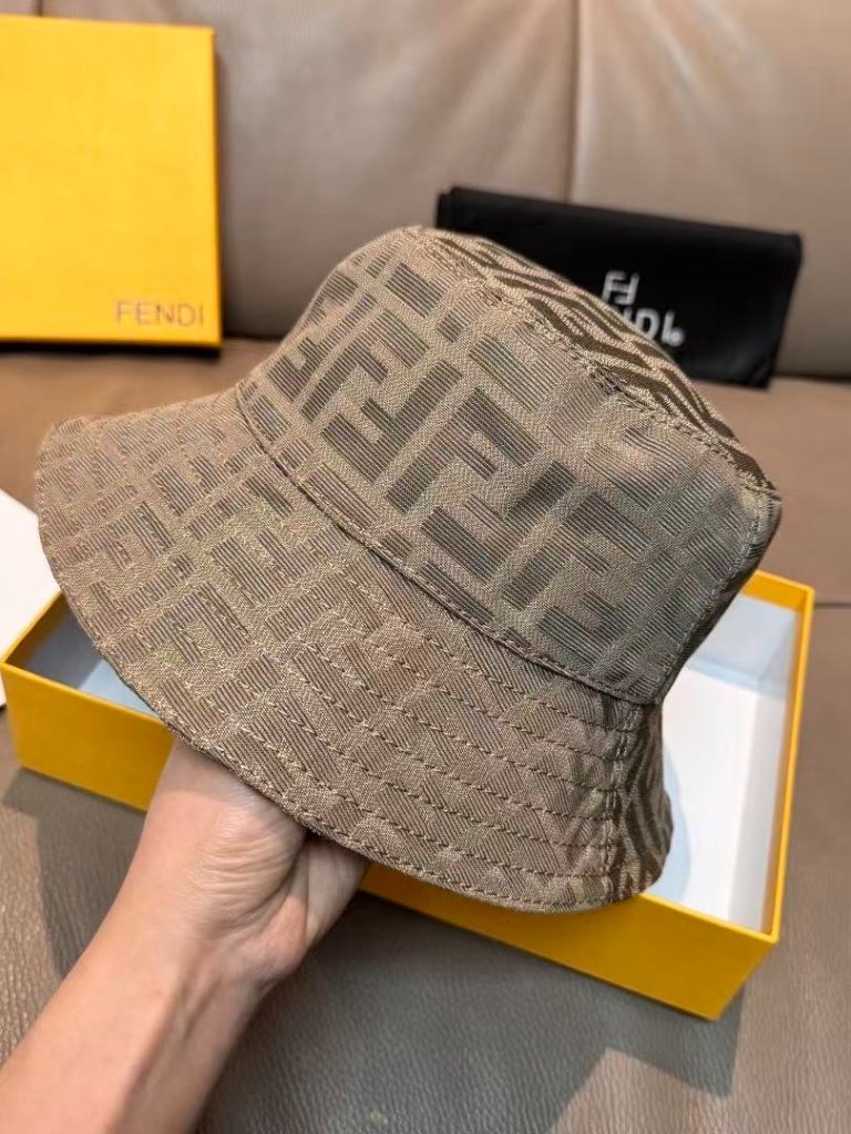Fendi Light Brown Bucket Hat